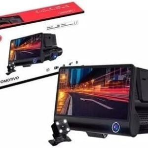 Câmera Veicular Full HD 1080P Knup KP-S137 com 3 Câmeras, Visão Noturna e Gravação em Loop