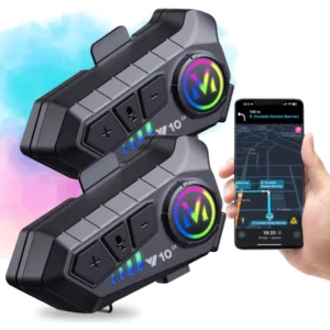 Fone Bluetooth V10 para Capacete Moto comunicador – Intercom, Microfone e Áudio Sem Fio