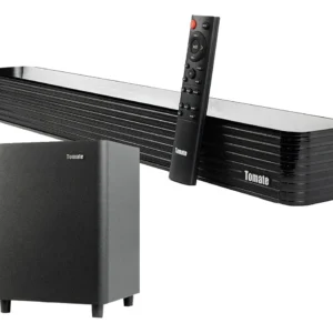 Soundbar 2.1 Tomate MTS-2023 130 W com Subwoofer – Bluetooth, Óptica, Controle Remoto e Suporte Parede