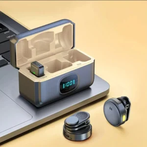 Microfone de Lapela Sem Fio Bluetooth para Celular Iphone– Áudio Profissional, Plug & Play, Compacto e Leve