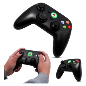 Controle Sem Fio Xbox 360 e PC Knup GM034 – Recarregável, Preto