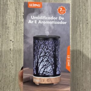 Umidificador De Ambiente Aromatizador com LED relaxante e Timer